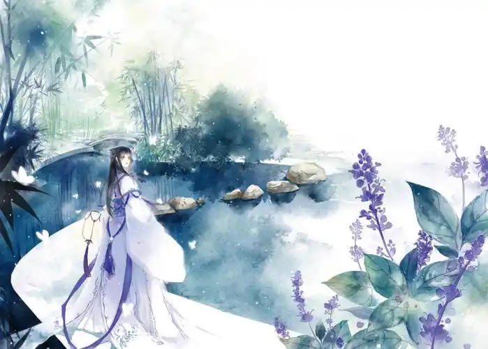 竹林古风仙鹤迷香少女动漫头像女头