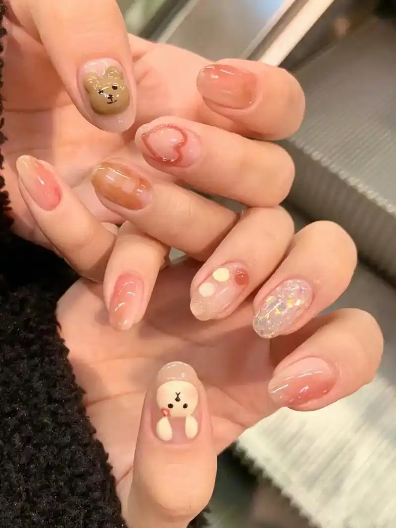 显白美甲宇宙可爱美甲 把你们一整个萌住啊 #超好看的美甲 # - 抖音