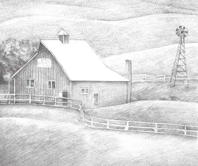 素描里的风景 #一起学画画 #黑白铅笔漫画 #素描 #遇见艺 - 抖音