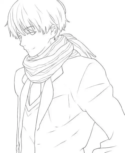 【绘画素材】二次元人物头像线稿,学画画必备!