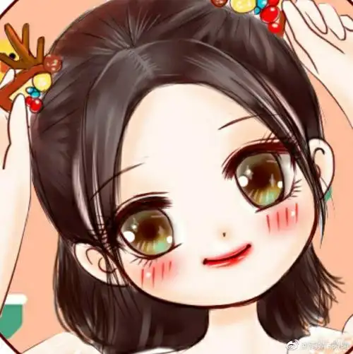 鞠婧祎卡通图片来源见微博水印