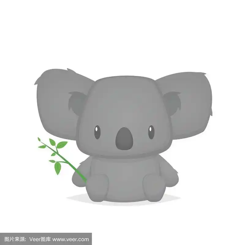 可爱的考拉卡通向量