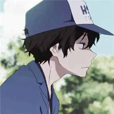 黑白系高冷个性的男生动漫头像