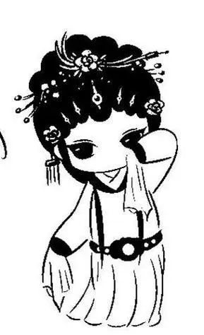 宝宝轻松学画画人物花旦简笔画戏曲人物简笔画可爱京剧小人教你画戏曲