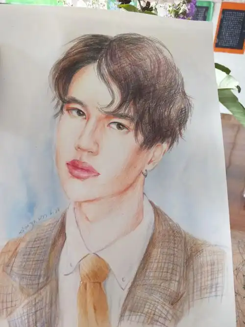 明星 #彩铅 #手绘 #王一博还是不像尴尬