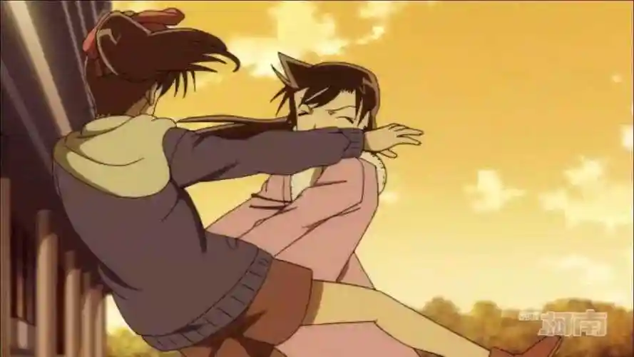 一把推开远山和叶结果自己差点被车撞好在绫小路警官及时出手救了小兰