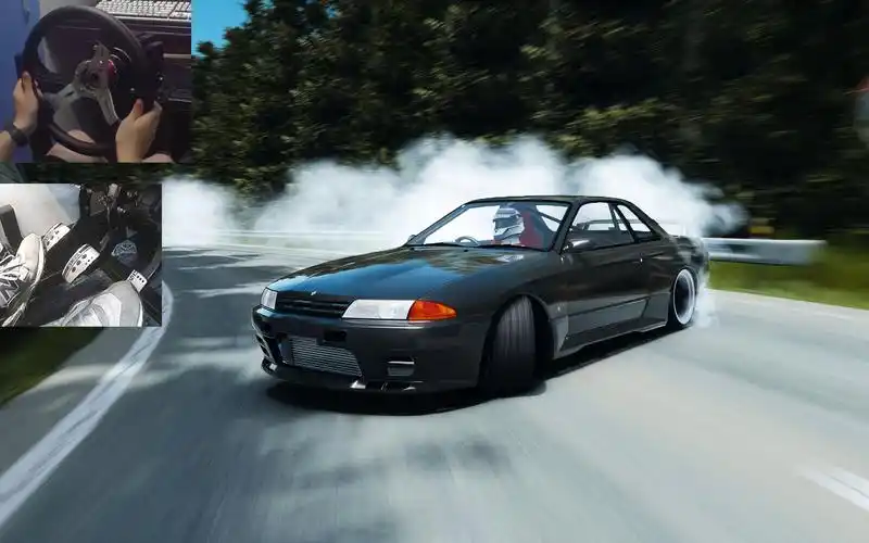 【竖屏体验】#6 开着头文字d中里毅同款gtr32在山路漂移是种什么样的