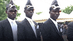 很火的黑人抬棺头像表情包