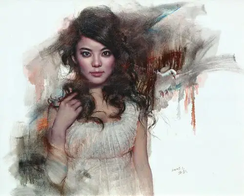 刘亚安油画肖像作品欣赏 - 李梨 - 李梨