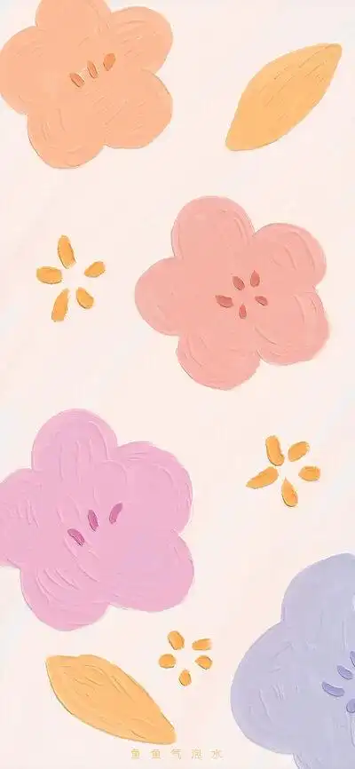 手绘油画质感手机壁纸 cr.