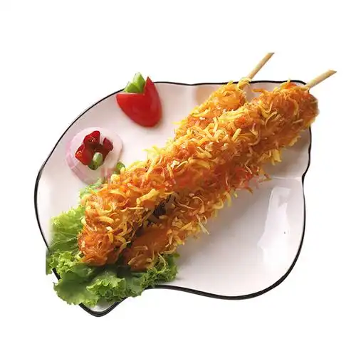 虾皮鸡柳棒 15串 油炸小吃鸡肉串 炸串半成品家用商用油炸小吃食材