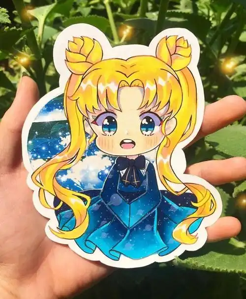 可爱q版卡通动漫手绘马克笔上色