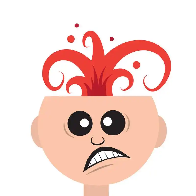 头爆炸,孤立的人头部爆炸像一座火山