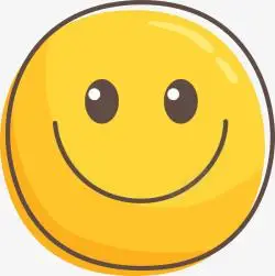 黄色微笑可爱笑脸