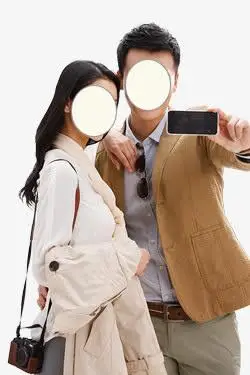 男女自拍免抠素材免费下载_觅元素51yuansu.com