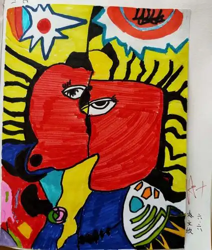 广州路小学六年级《装饰画》优秀作品展