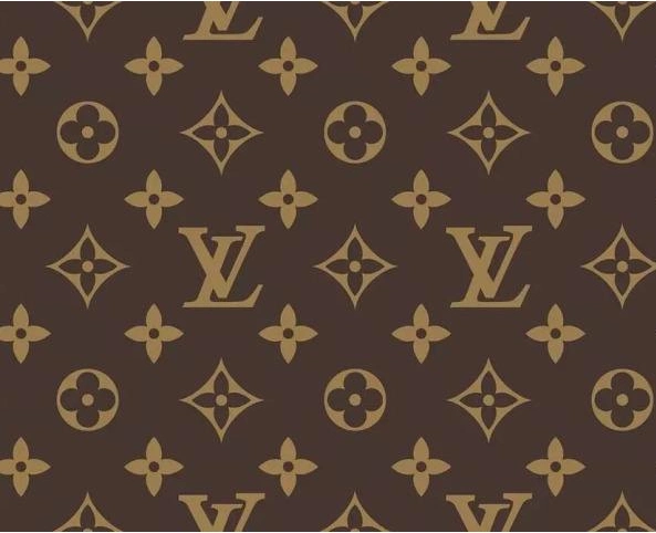 老花材质上面会有 lv字体的印刷字样,在这字样中存在着由无数个 小