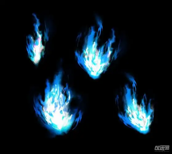 蓝色火焰 - 优动漫-动漫创作支援平台 | 优动漫paint绘画软件