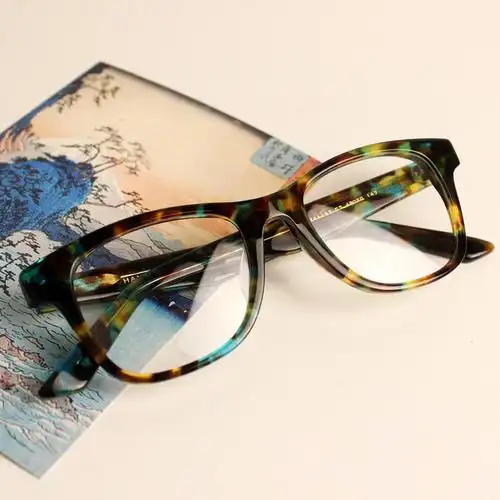 复古大框眼镜框可配近视板材铆钉镜架潮人眼睛框时尚男女款