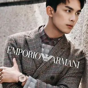 吴磊同款armani阿玛尼官方正品时尚潮流皮带手表男机械表ar60013