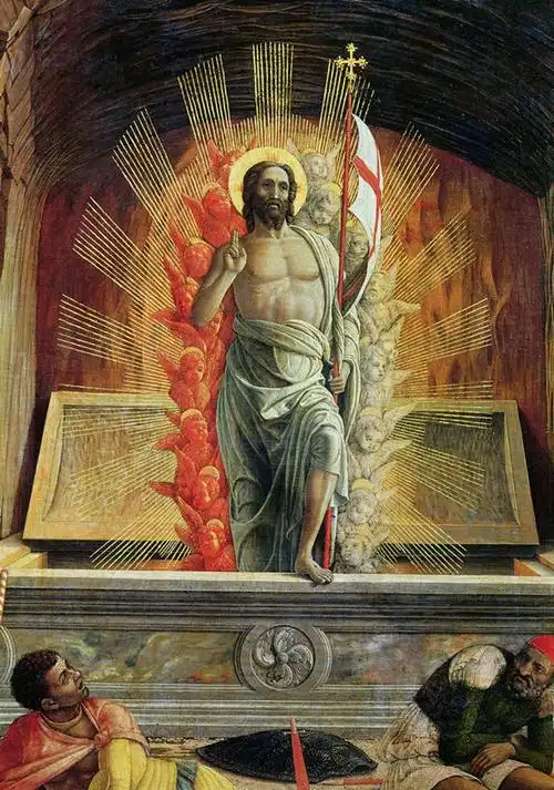 西方人,无人,站,躺,竖图,室内,白天,正面,民族服装,绘画,光晕,石头