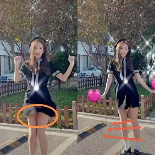 演员李一桐真敢穿马路上短裙跳舞险些走光大长腿格外吸睛