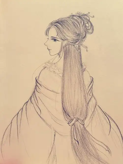 手绘 古风 女子 - 堆糖,美图壁纸兴趣社区