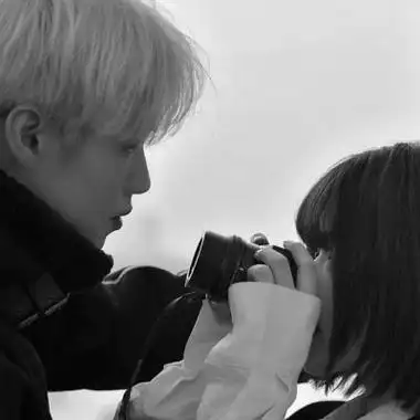 情头情侣双人头像两张黑白高清好看