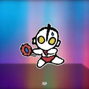 tlp反光车贴 咸蛋超人奥特曼正义动感光波q版可爱行李箱防水贴纸