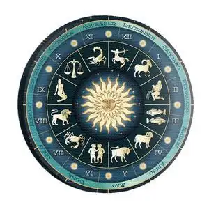 十二星座装饰画圆形玄关画客厅背景墙壁卧室床头无框挂画创意定制