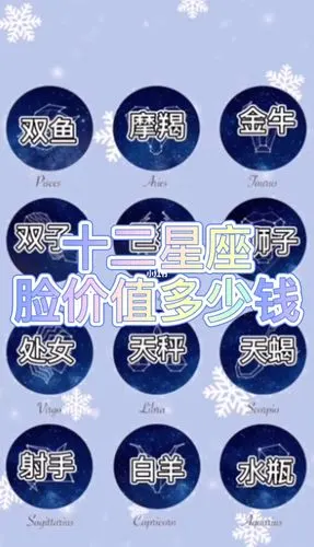 十二星座的脸价值多少钱?_星座_十二星座_星座命理_星座