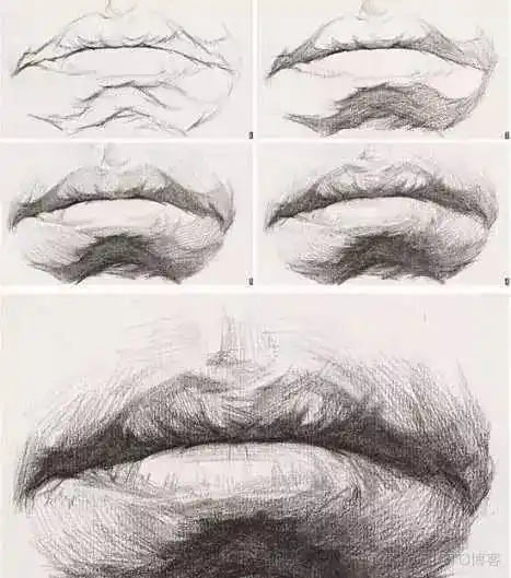 设计类素描干货人物头像比例结构五官精解