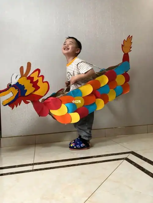 手工废物利用做个龙舟