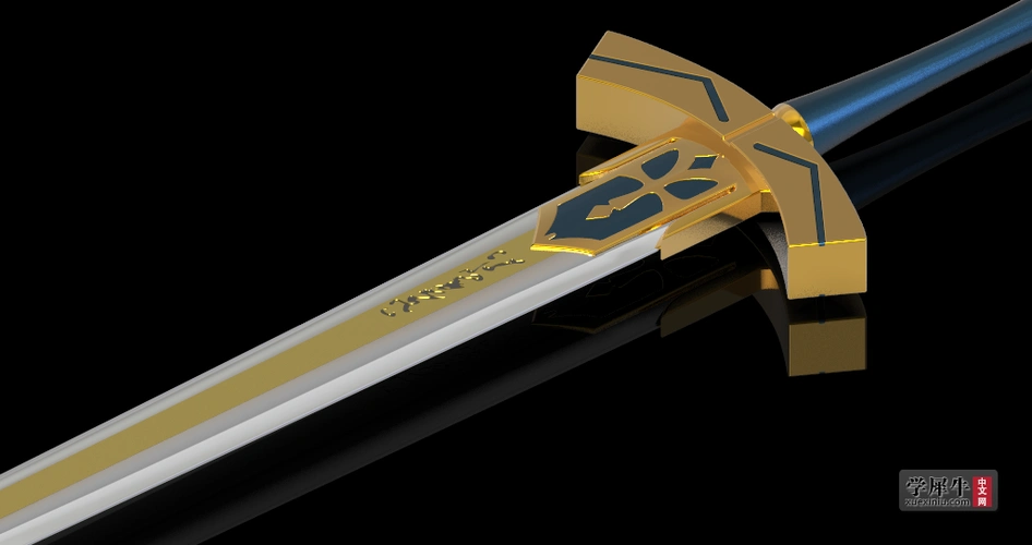【fate】阿尔托莉雅-誓约胜利之剑-excalibur 3d建模