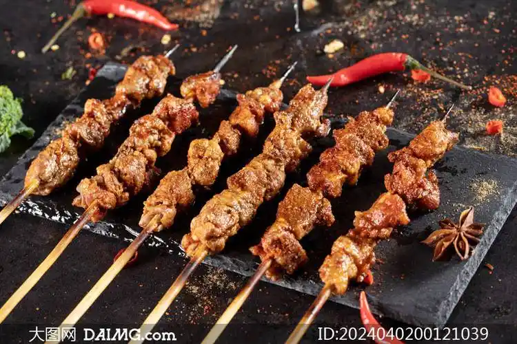 烧烤店美食羊肉串图片素材_photo_daimg_html