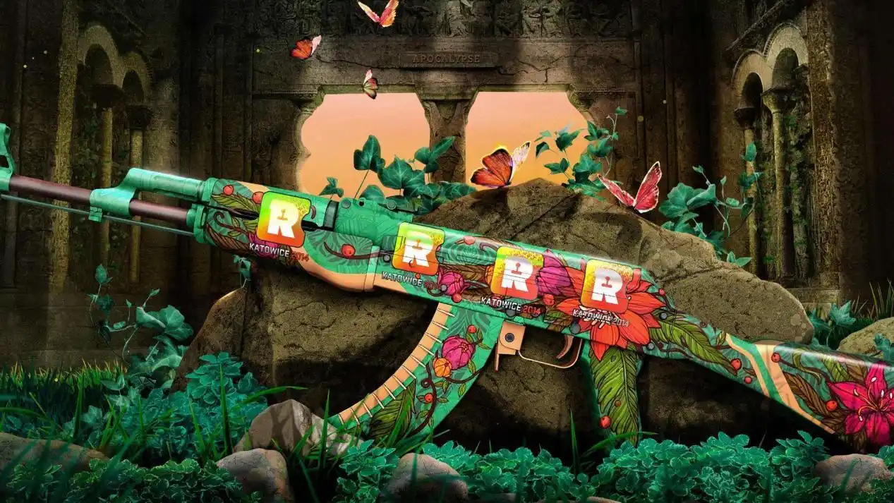 csgo:ak顶尖枪皮野荷,红配绿的极致体现真的好看吗?