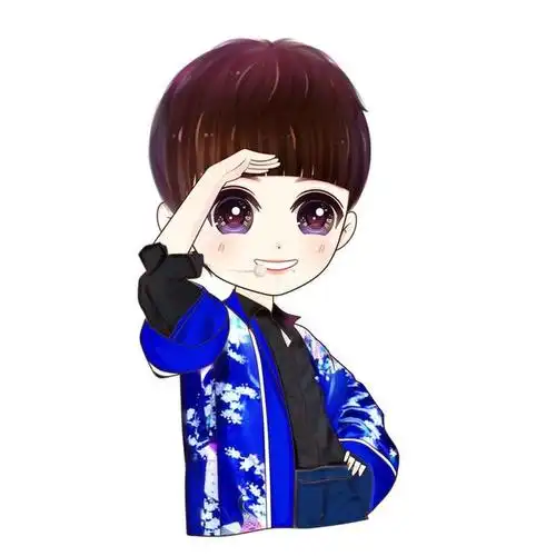 肖战:手绘动漫头像超萌