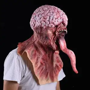 硅胶人脸面具剧本杀道具服装狼人杀面具全脸头套男恐怖气氛吓人惊