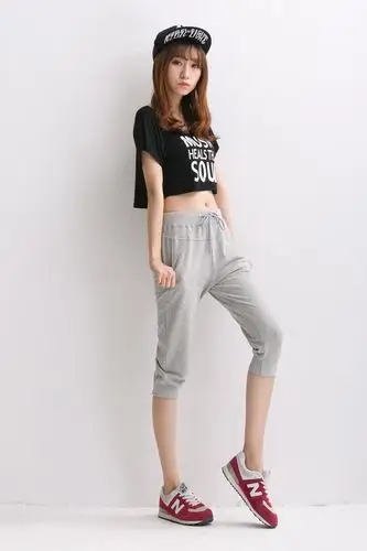 哥姿秀2016夏装女裤新款休闲七分裤女小脚女裤韩版宽松女式休闲裤