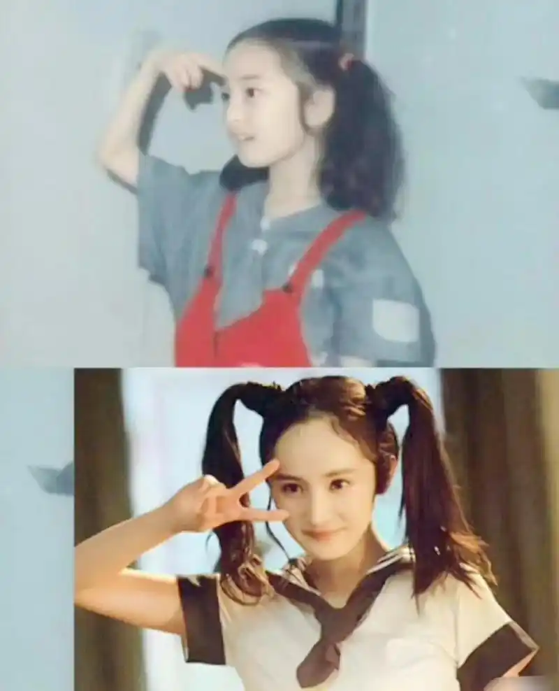 杨幂小时候好可爱啊!