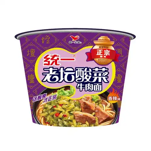 统一来一桶老坛酸菜牛肉面127g
