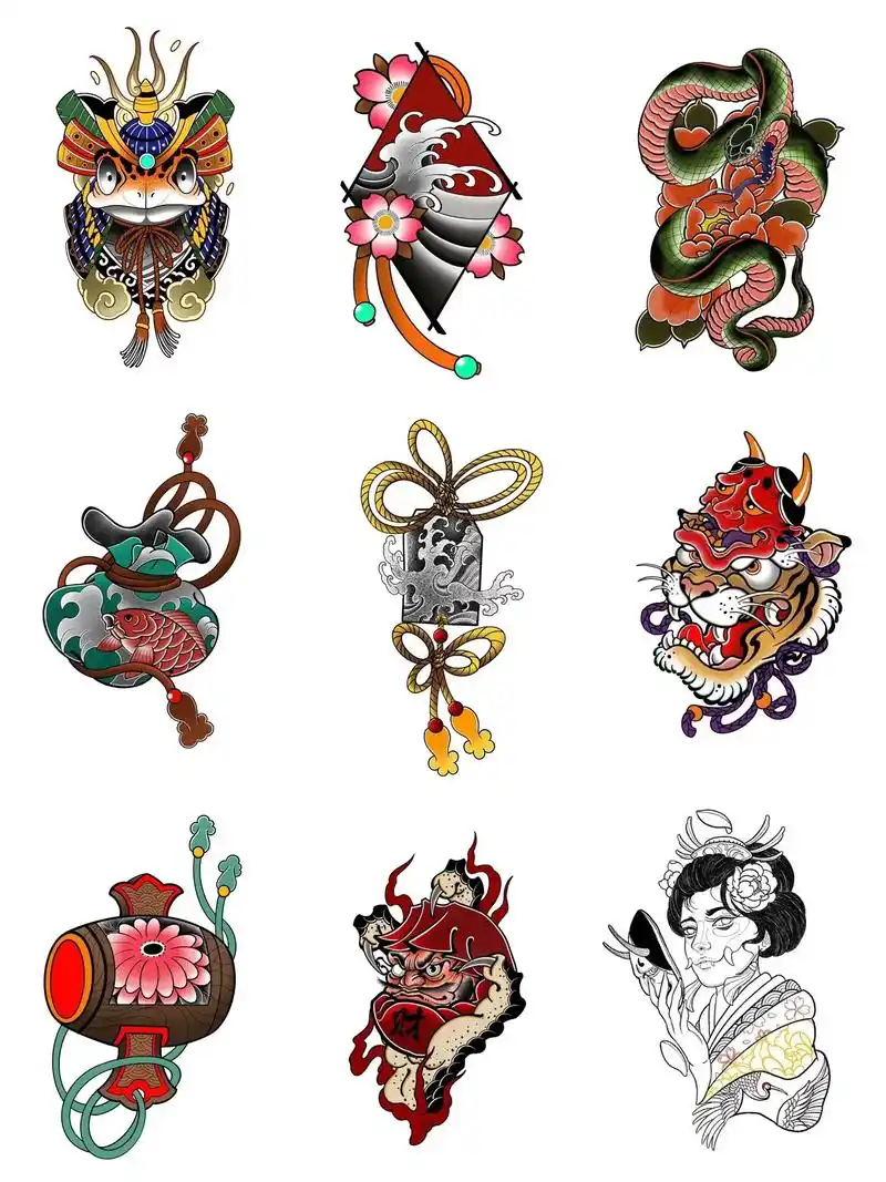 日式小图 各部位皆可#纹身 #纹身刺青 #tattoo #纹 - 抖音