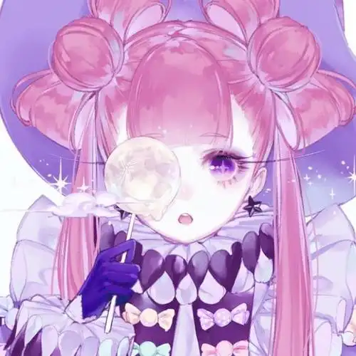 可爱又梦幻,配色超吸晴,适合做头像的卡通插画!