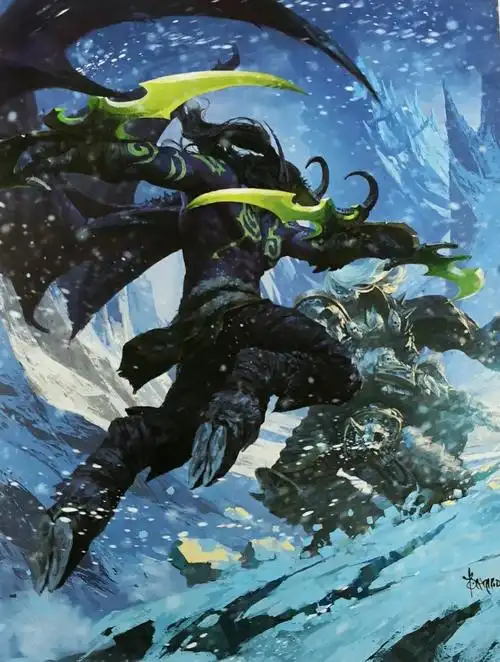 《魔兽争霸3》:强如伊利丹·怒风,怎么就被阿尔萨斯一刀秒了?