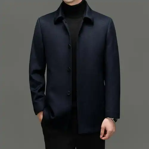 时尚风衣男图片