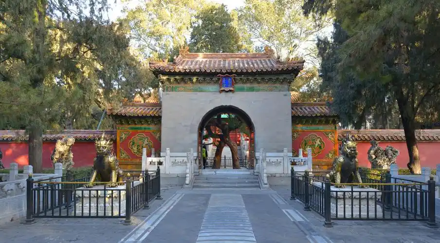 北京故宫博物院 (紫禁城御花园内的天一门为青砖券门建筑设计) - 北京