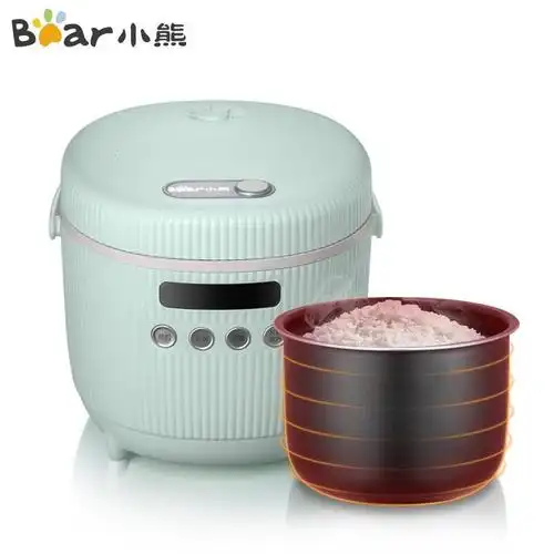小熊电饭煲迷你小型电饭锅3l家用多功能全自动1-2人3宿舍煮饭锅 复古