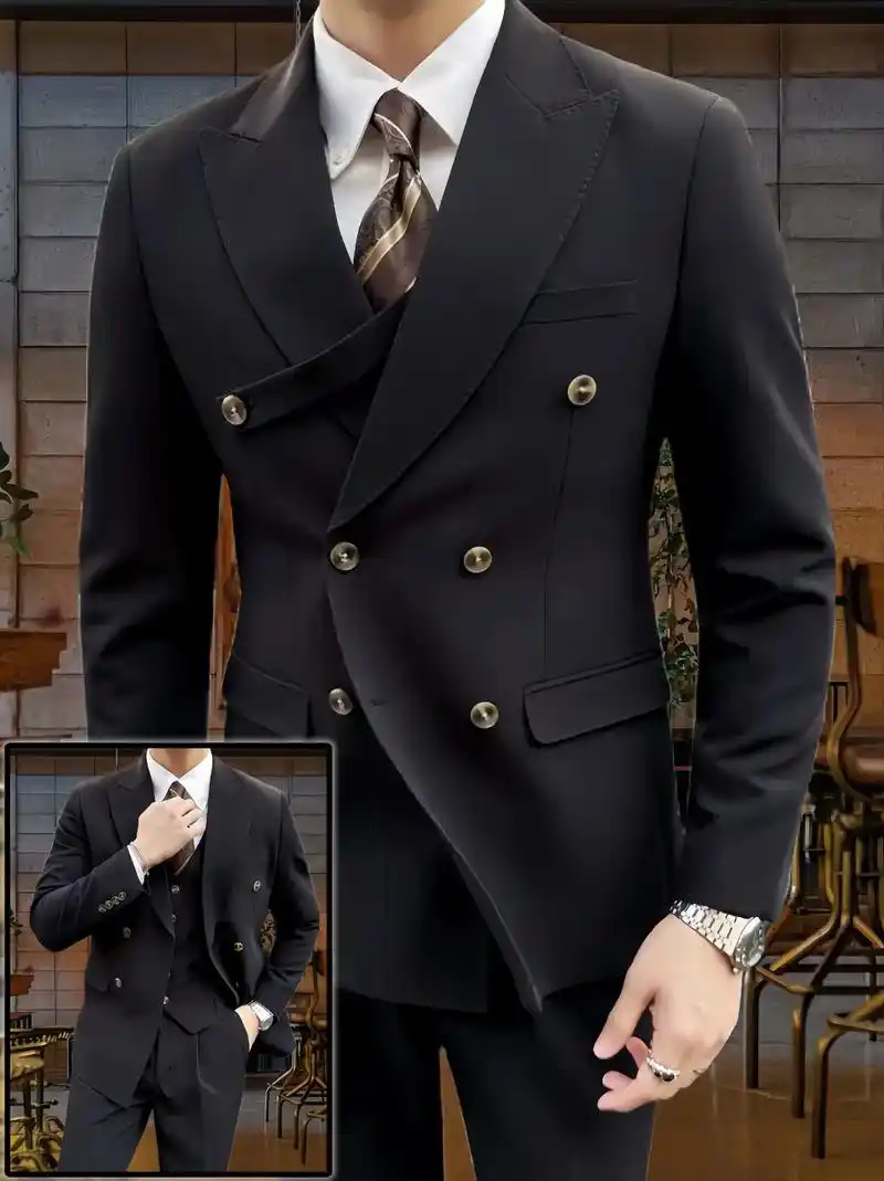 帅哥们~这款西装套装真的太帅气了!