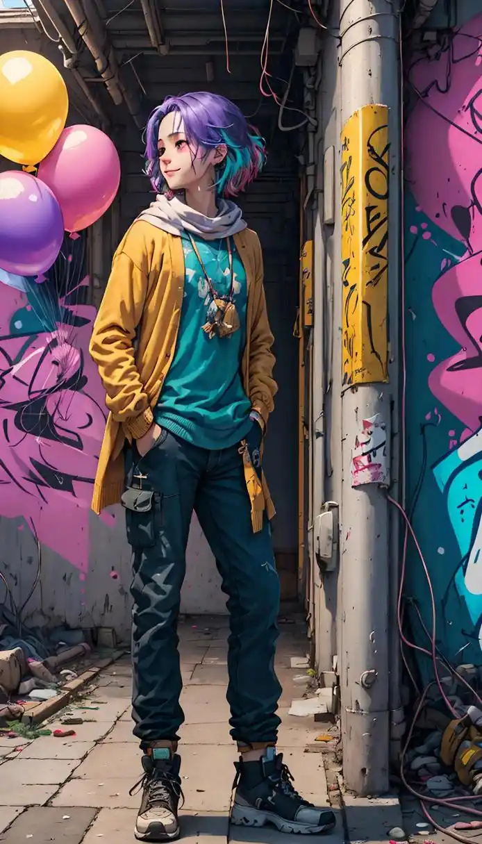 嘻哈风格壁纸,我就是要不一样#ai共创计划# #ai绘画# #壁纸