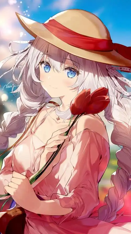 性感动漫美女精致手绘插画